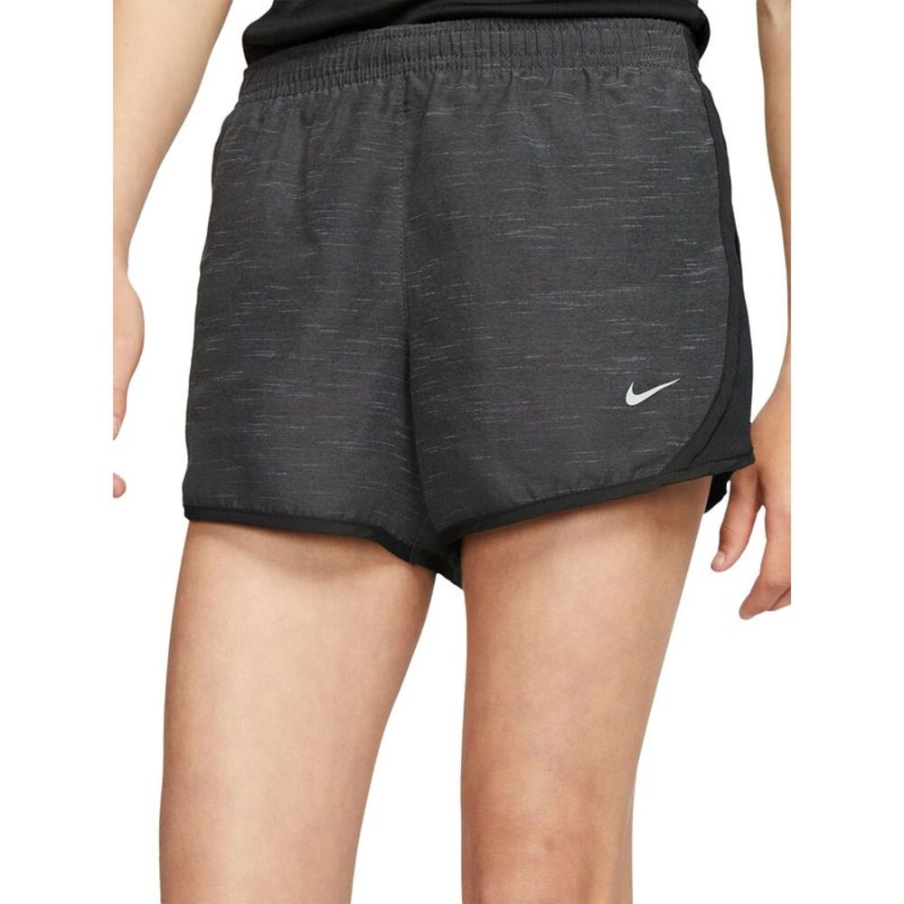 Nike Womens Tempo Dri-FIT Running Shorts X-Small Black Heather/Wolf Grey